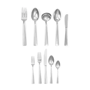 Cubiertos Elite 35 piezas Rena Ware Peru acero inoxidable acabado espejo diseno contemporaneo mesa elegante