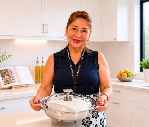 Dora Tawara distribuidora autorizada Rena Ware con olla de acero inoxidable quirúrgico con garantía de por vida